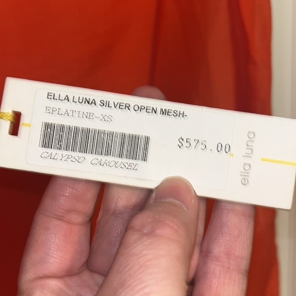 Ella Luna women’s silk sheer mini slip dress Size extra small - Picture 5 of 8